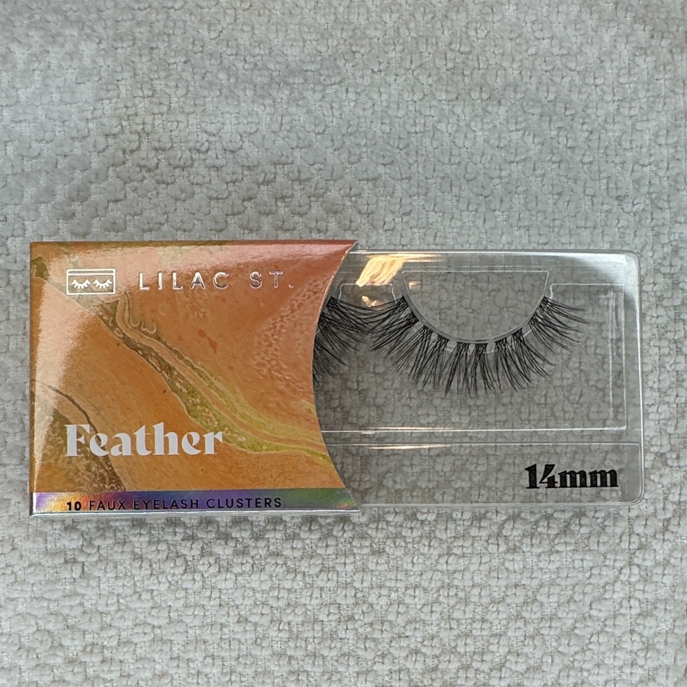 Feather Faux Eyelash Clusters - Black